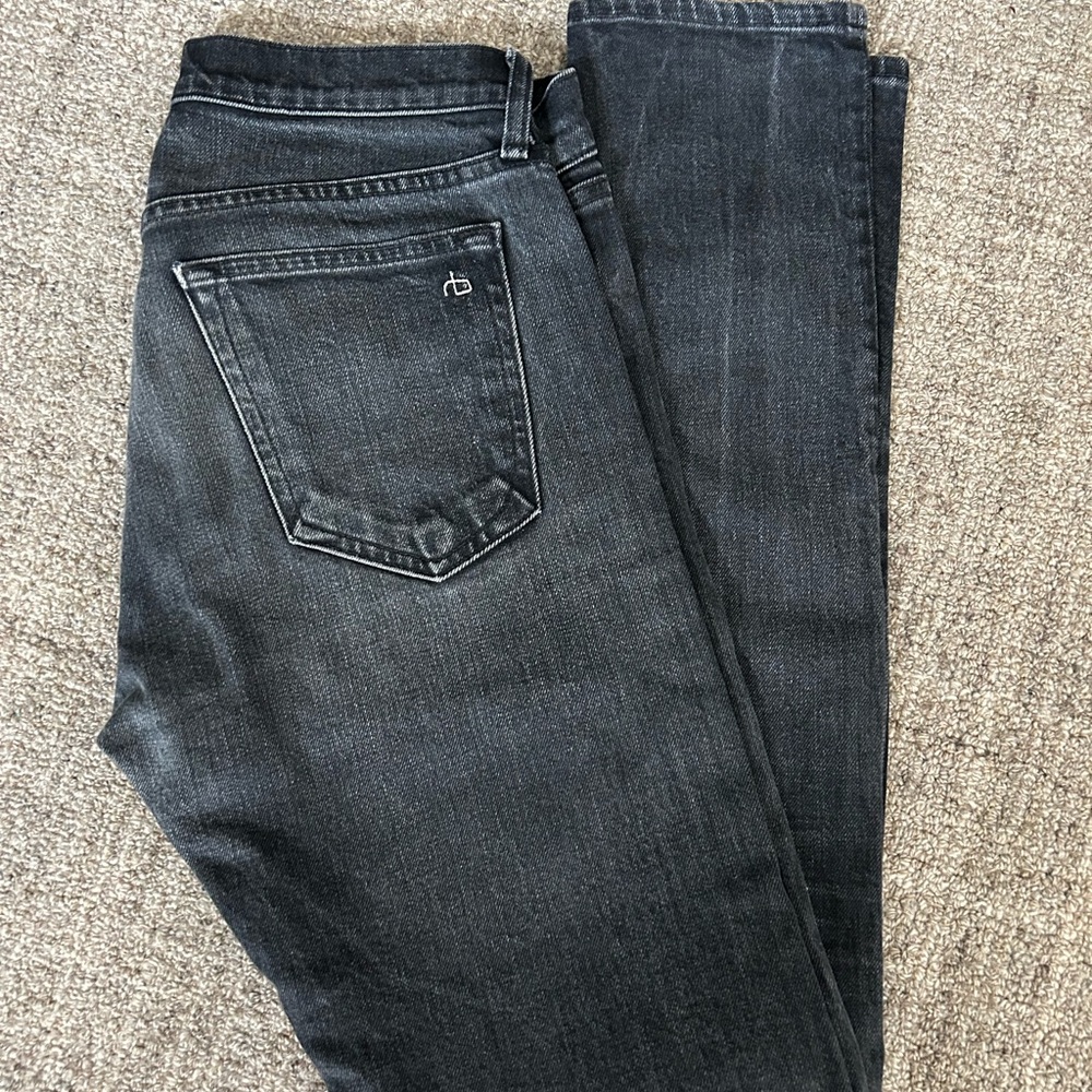 rag & bone Extra Slim Fit 2 Black Denim Jeans